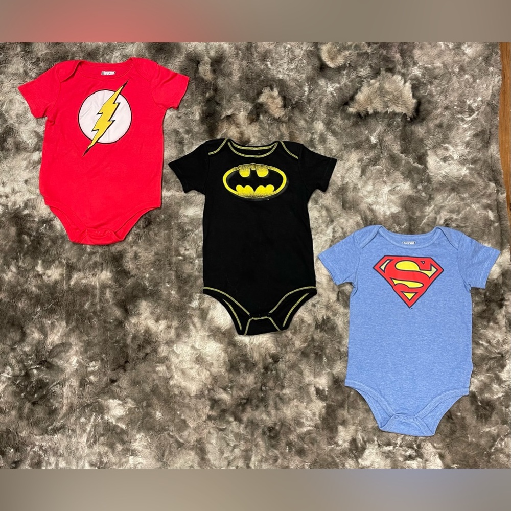 🦸 Justice League Onesie Bundle | Super Hero Bodysuit Set 🦸